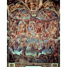 Sistine Chapel, The Last Judgement Mural Wallpaper