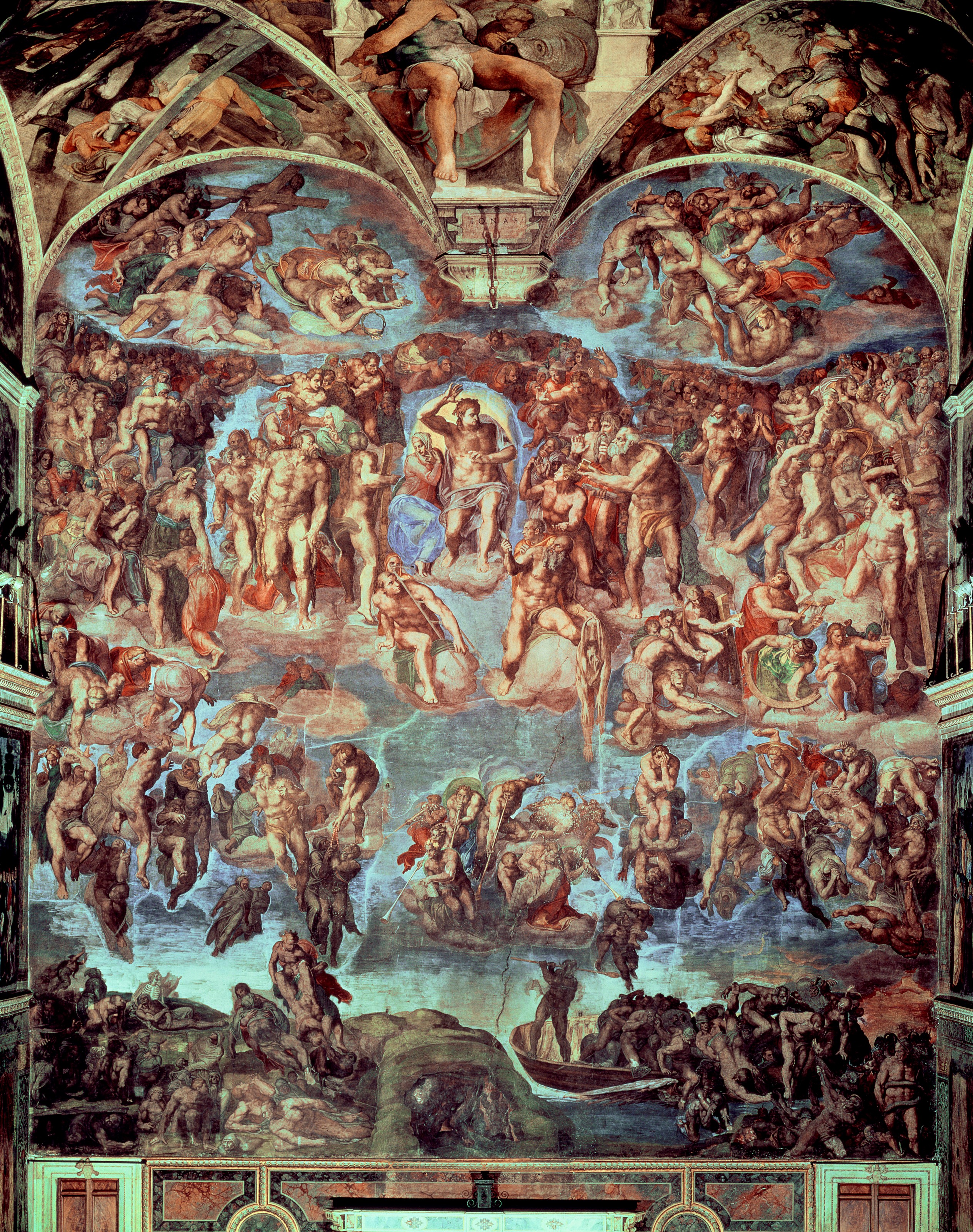 Sistine Chapel, The Last Judgement Mural By Michelangelo Buonarroti -  Murals Your Way