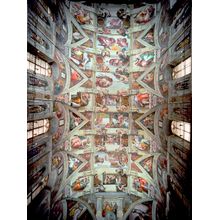 Sistine Chapel Ceiling (Post Restoration) Wall Mural