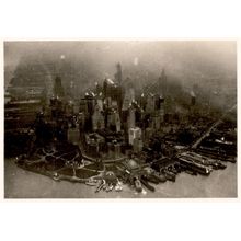 Aerial Photo Of Downtown Manhattan Wall Mural