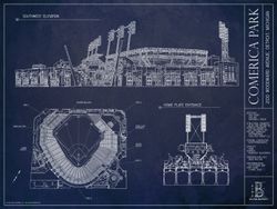 Comerica-Park-Blueprint-Wall-Mural