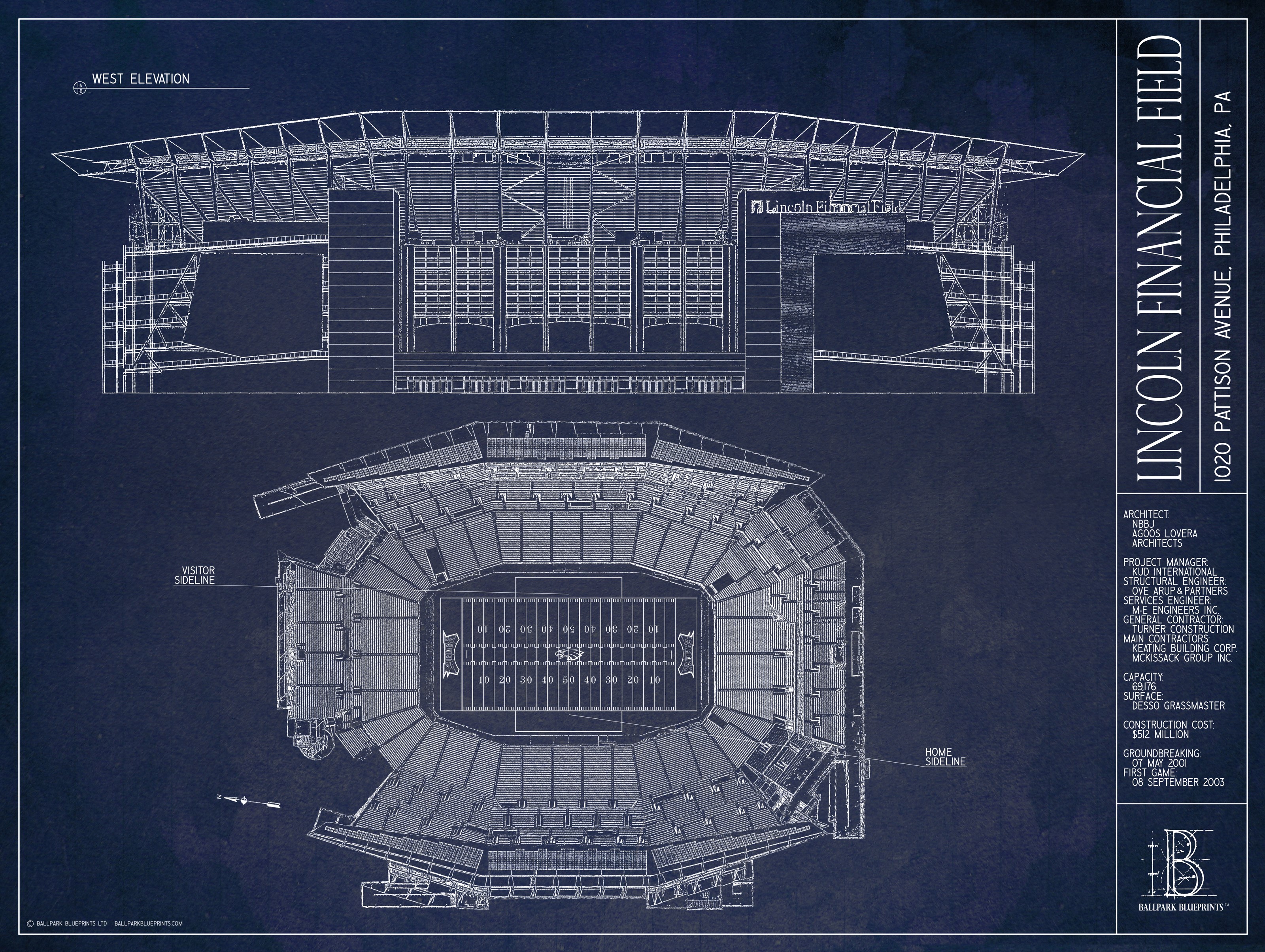 Busch Stadium Blueprint Wallpaper Mural - Murals Your Way