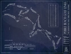 Pebble-Beach-Golf-Links-Blueprint-Wallpaper-Mural