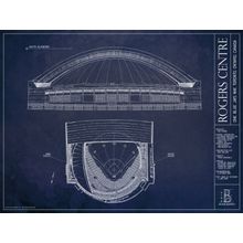 Rogers Centre Blueprint Wall Mural