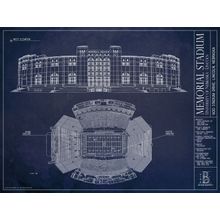 Nebraska Memorial Blueprint Wall Mural