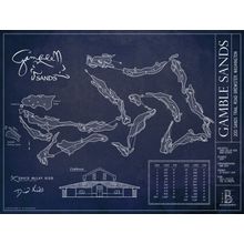 Gamble Sands Blueprint Wall Mural