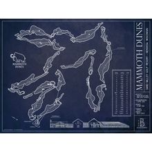 Mammoth Dunes Blueprint Wall Mural