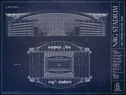 Paul Brown Stadium Blueprint Mural - Murals Your Way