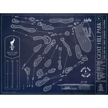 Goat Hill Blueprint Wall Mural