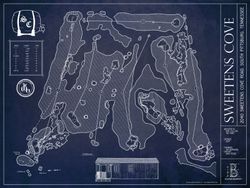 Sweetens-Cove-Golf-Course-Blueprint-Wall-Mural