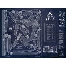 Three Jack National Blueprint Wall Mural