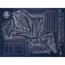 Timpanogos Golf Club Blueprint Wall Mural