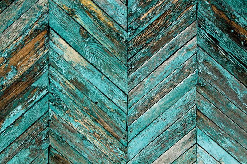 Close-Up-of-Gray-Wooden-Fence-Wall-Mural