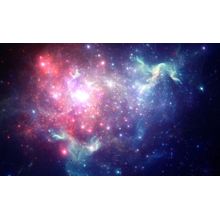 Rose Quartz Nebula Wall Mural