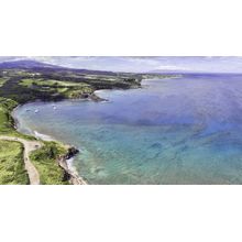 Aerial Panoramic of Honolua Bay on Maui, Hawaii, USA Wall Mural