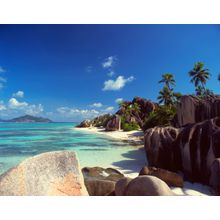 Most Famous Beach Of The Seychelles Wall Mural