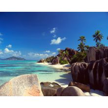 Most Famous Beach Of The Seychelles Mural Wallpaper