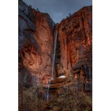 Waterfall Beauty At Zion Wall Mural