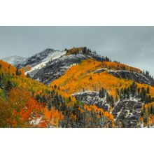 White Lace And Autumn Ridges Wall Mural