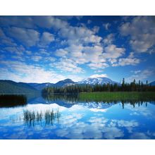 South Sister reflects in Sparks Lake Wallpaper Mural
