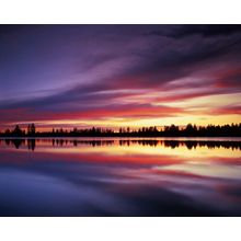 Granite Lake Sunset Wall Mural