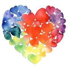 Bleeding Hearts Wall Mural
