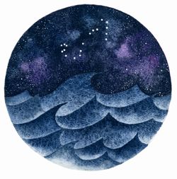 Scorpio-Waves-Wall-Mural