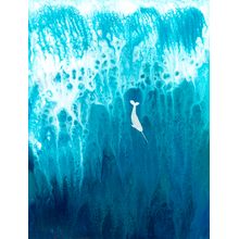 Narwhal Diving Wall Mural