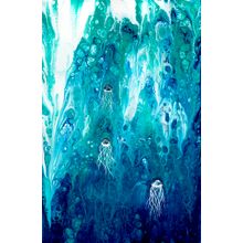 Silverleaf Moon Jellies Wall Mural