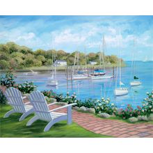 Harborside Reflections Wall Mural