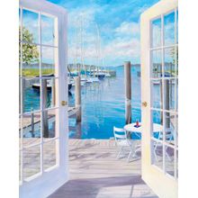 Dockside At The Marina Wall Mural