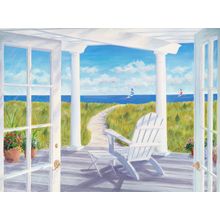 Pergola By The Sea Wall Mural