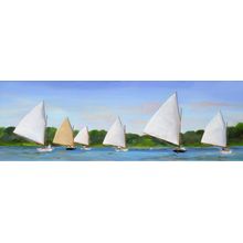 Georgica Catboats Wall Mural