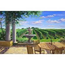 Vineyard And Veranda 2 Wall Mural
