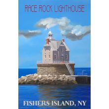 Race Rock Lighthouse Fisher's Island Wallpaper Mural