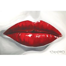 Pucker Up! - Red Wall Mural