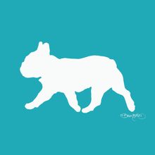 Frenchy II - Blue Wall Mural