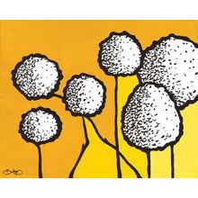 Flowers In Unity - Yellow Wall Mural