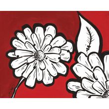 Flowers In Unity - Red Wall Mural