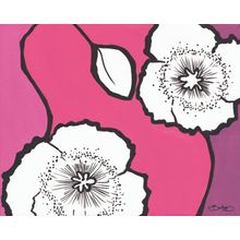Flowers in Unity - Pink Mural Wallpaper