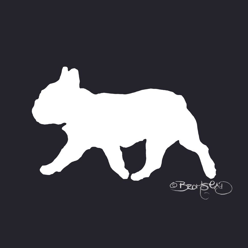 Frenchy II Black Mural David Bromstad Murals Your Way