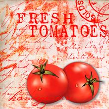 Farmers Market Fresh Tomatoes Wall Mural