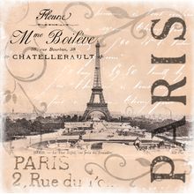 Vintage Paris Wall Mural