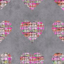 Dotted Heart Pattern Wallpaper