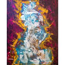 Blue Ice Sculpture Wall Mural