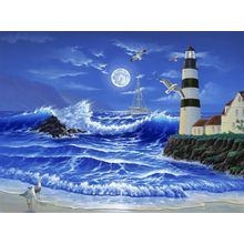 Lighthouse Romance Wall Mural