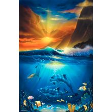 Dolphin Harmony Wall Mural