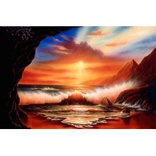 Golden Cave Wall Mural