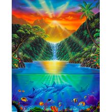 Paradise Falls Mural Wallpaper