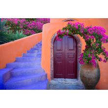 Architectural Detail On Santorini Island, Greece Wall Mural